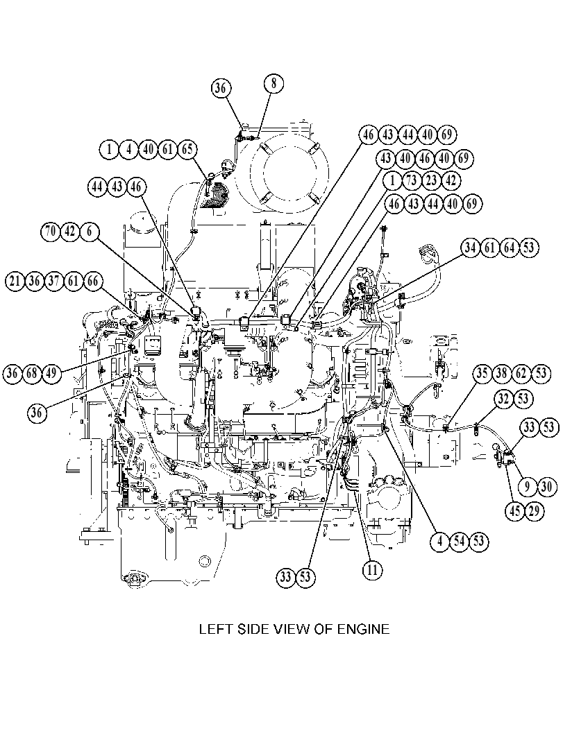 Проводка двигателя 4808672 CAT
