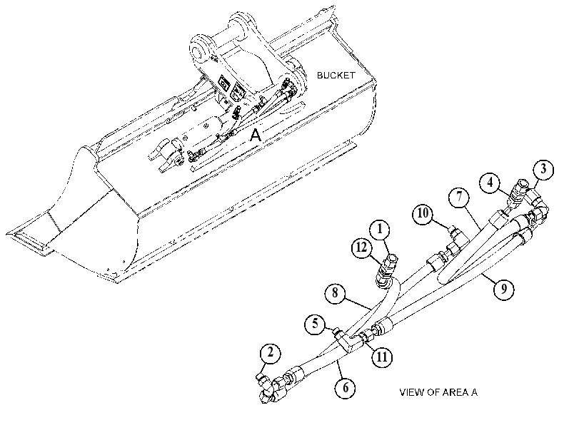 LINES GP-BUCKET TILT CYLINDER 5093245 CAT