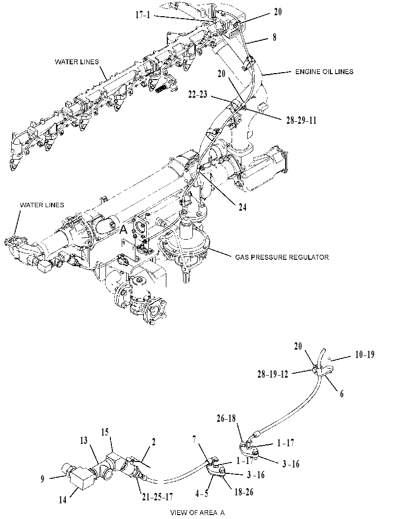 Трубопроводы водяные 4430079 CAT