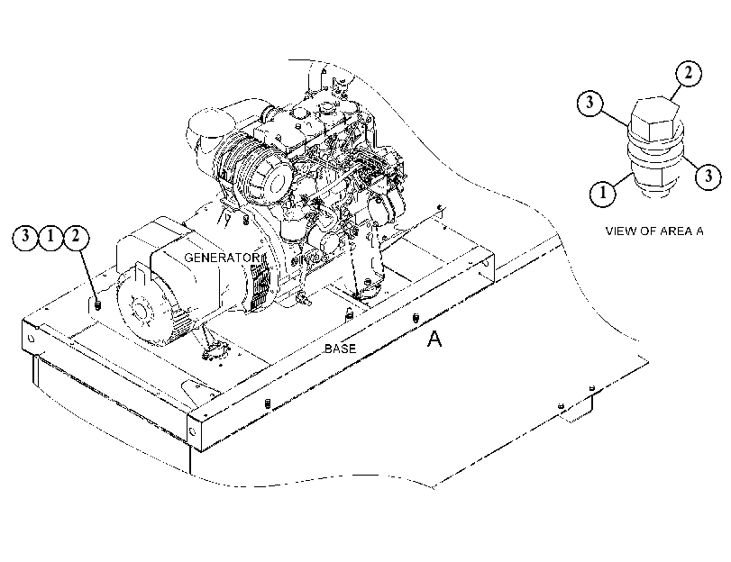 MOUNTING GP-GENERATOR BASE 5008361 CAT