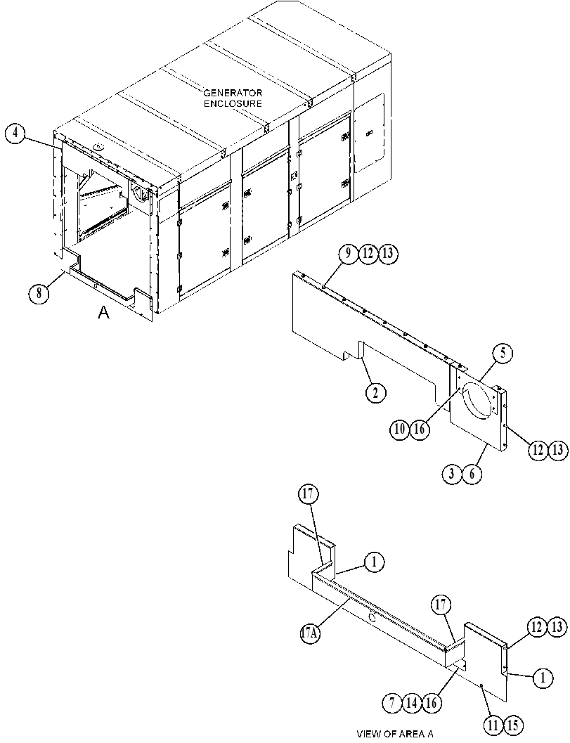 DUCT GP-ENCLOSURE 4614046 CAT