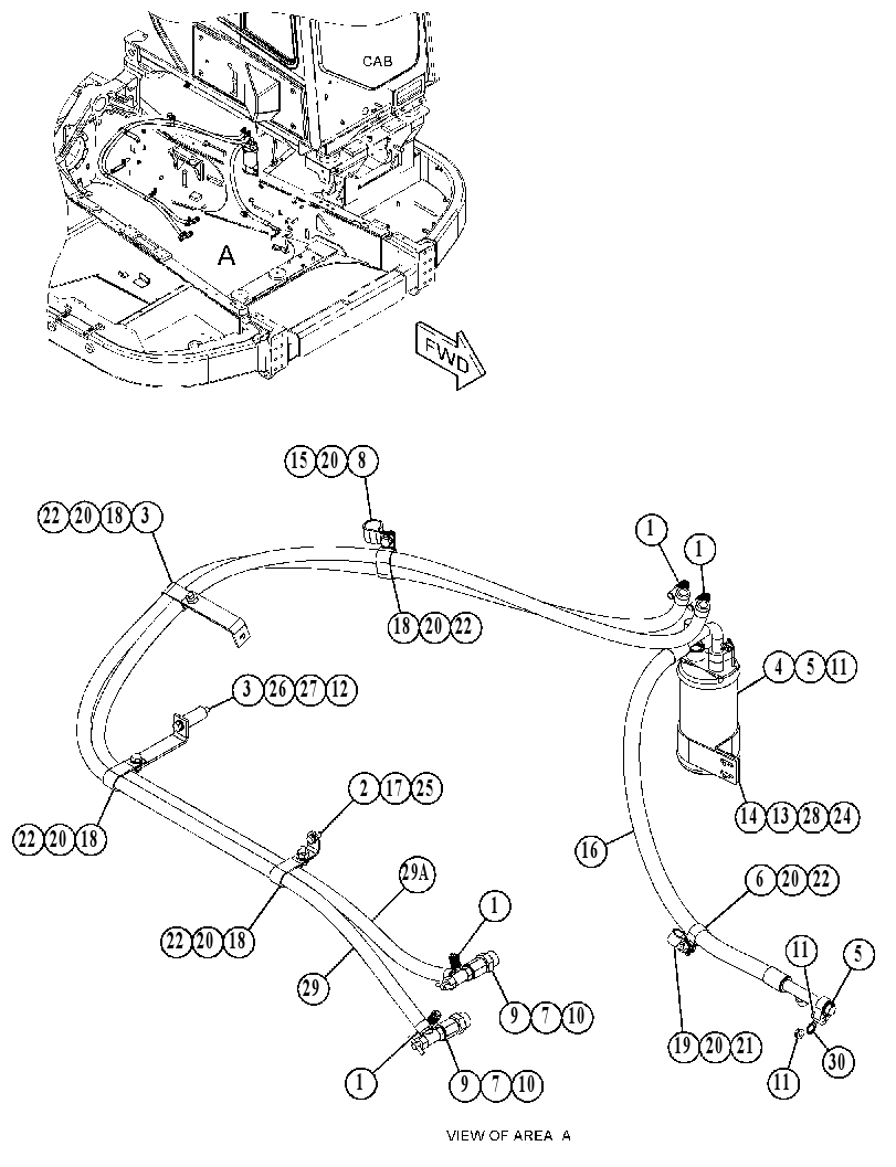 LINES GP-HEATER & AIR COND 3741703 CAT