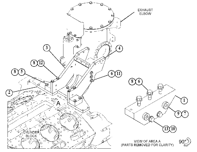 MOUNTING GP-EXHAUST 4476185 CAT