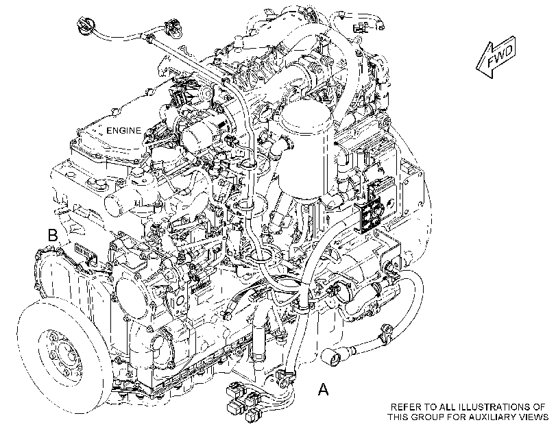 Проводка двигателя 4899104 CAT