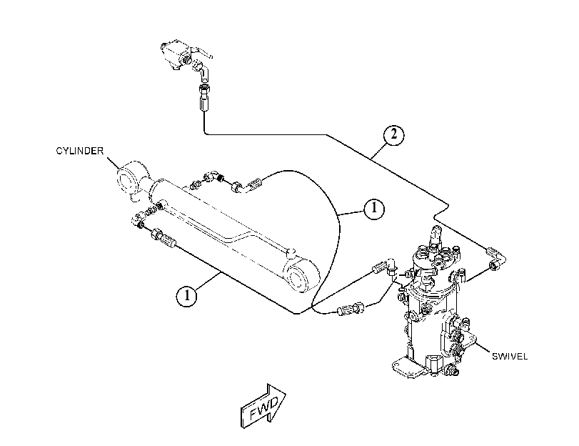 LINES GP-UNDERCARRIAGE CYL 4511017 CAT