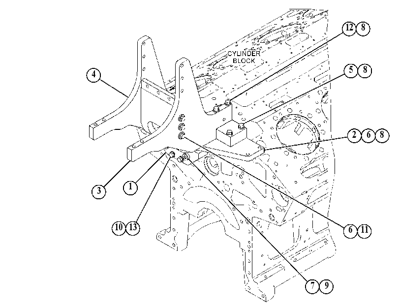 MOUNTING GP-EXHAUST 4476184 CAT