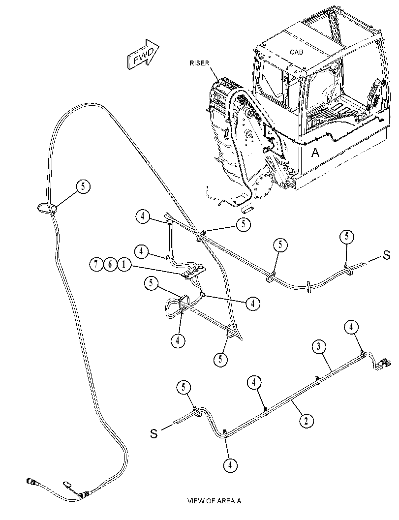 WIRING GP-CAB RISER 4913298 CAT