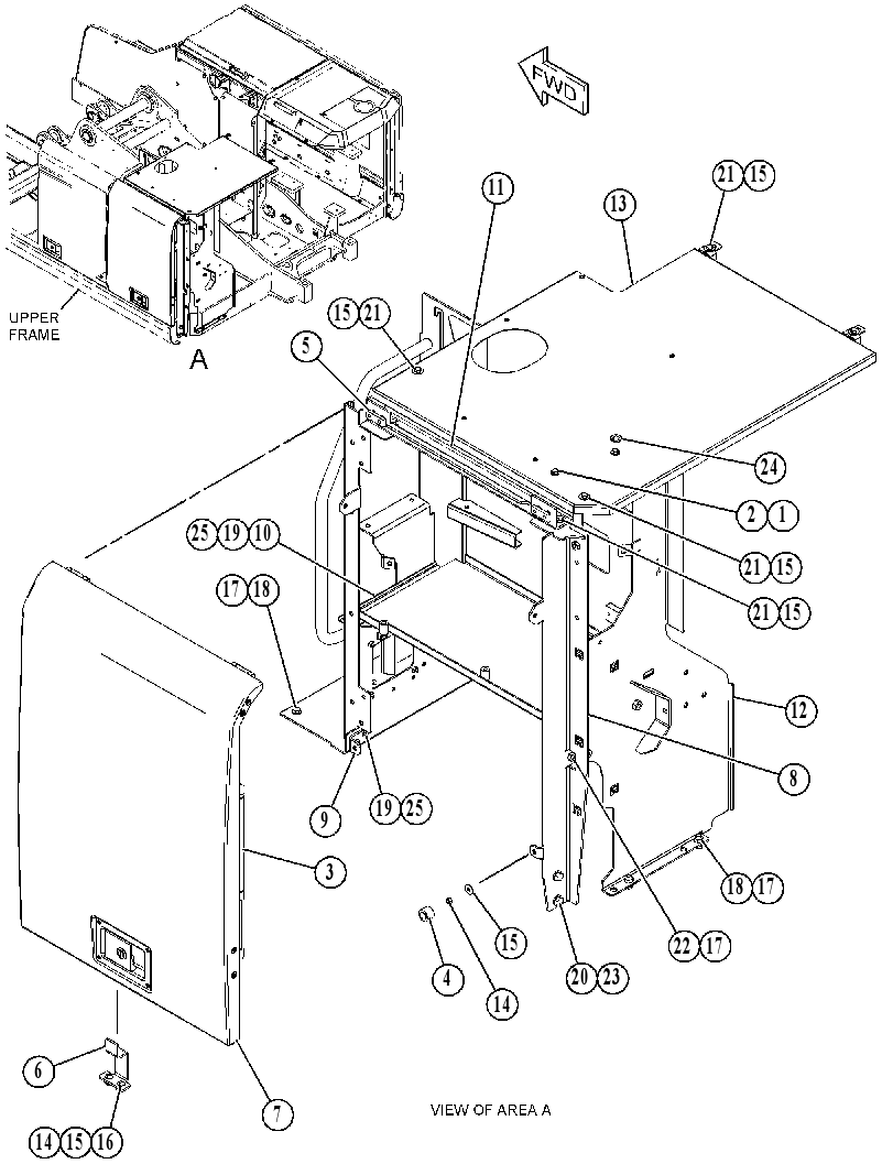 ENCLOSURE GP-FUEL TANK 5076633 CAT