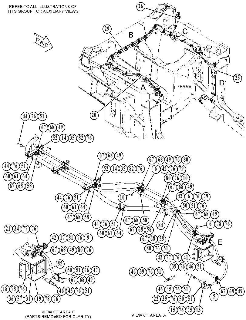 Проводка шасси 4549227 CAT