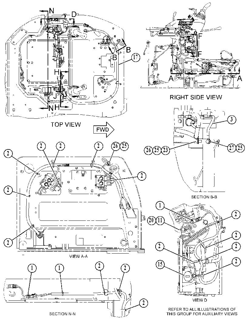 Проводка консоли 4715112 CAT