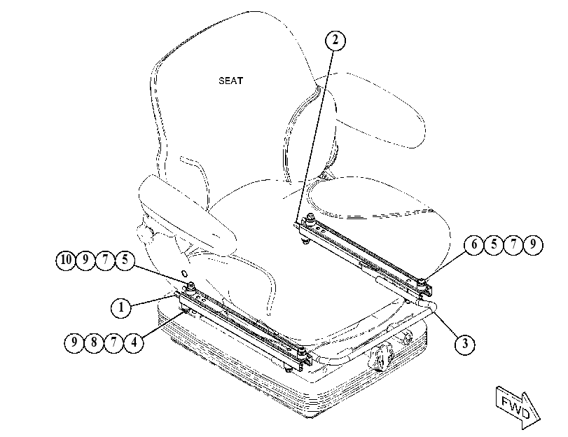 SWIVEL GP-SEAT 4899359 CAT