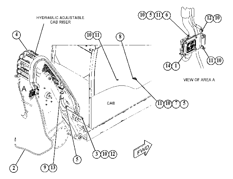 WIRING GP-CAB RISER 4893834 CAT