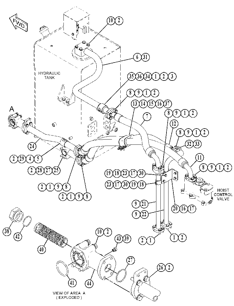 LINES GP-BRAKE OIL COOLER 3096165 CAT