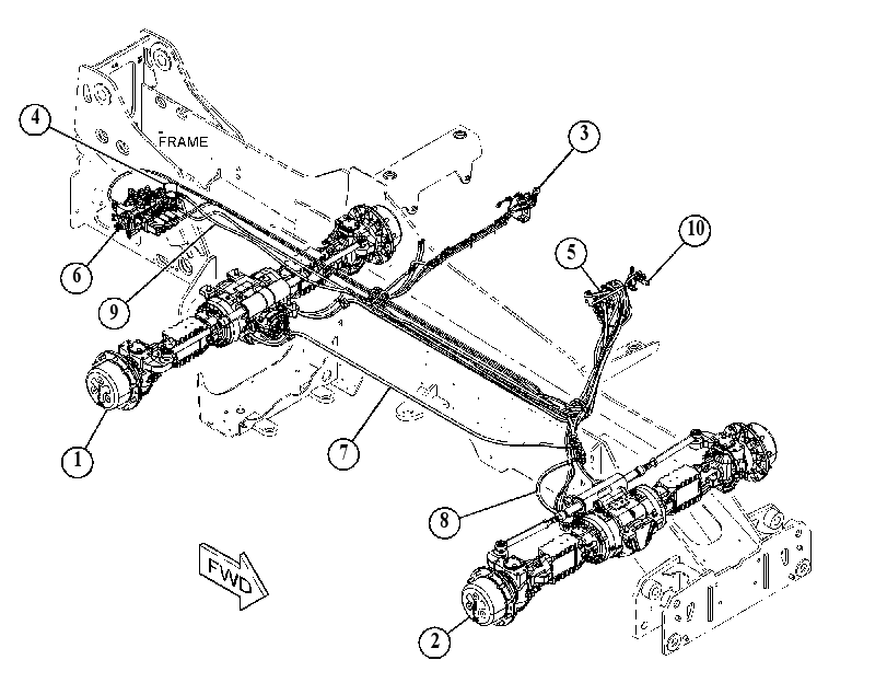 AXLE AR 4637124 CAT