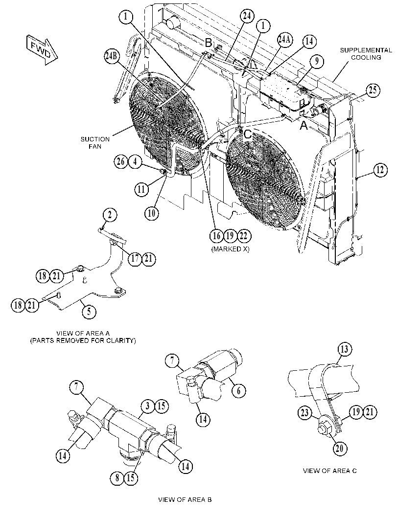 TANK & MTG GP-COOLANT 3755654 CAT