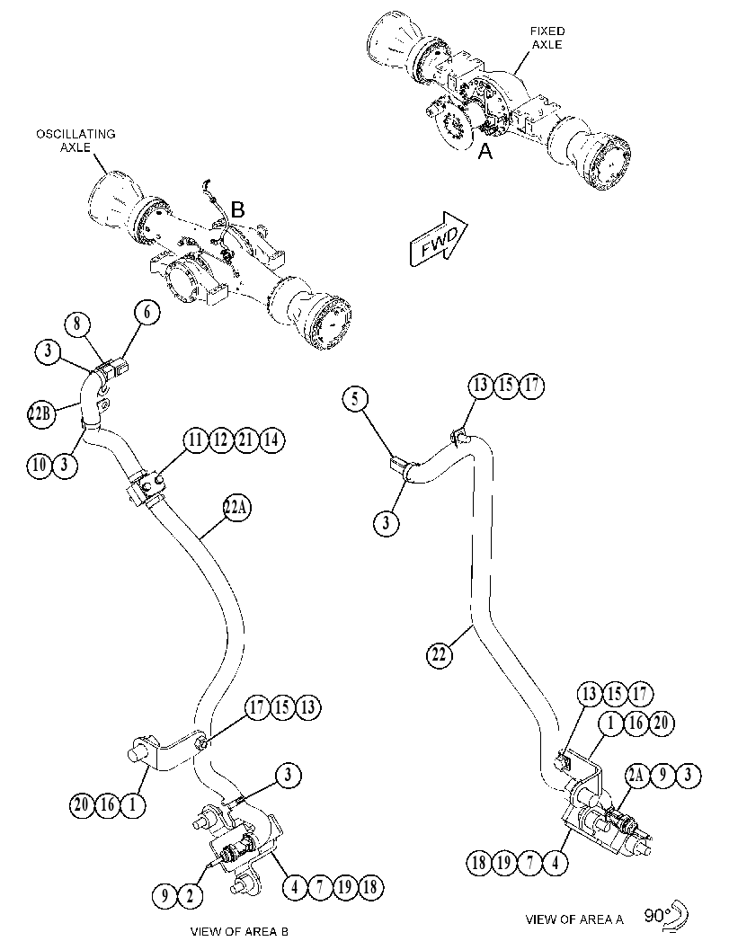 WIRING GP-AXLE TEMPERATURE 4556226 CAT