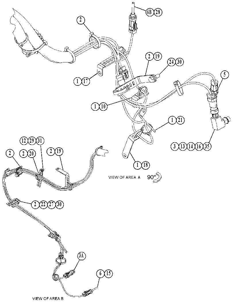 Проводка двигателя 4616547 CAT