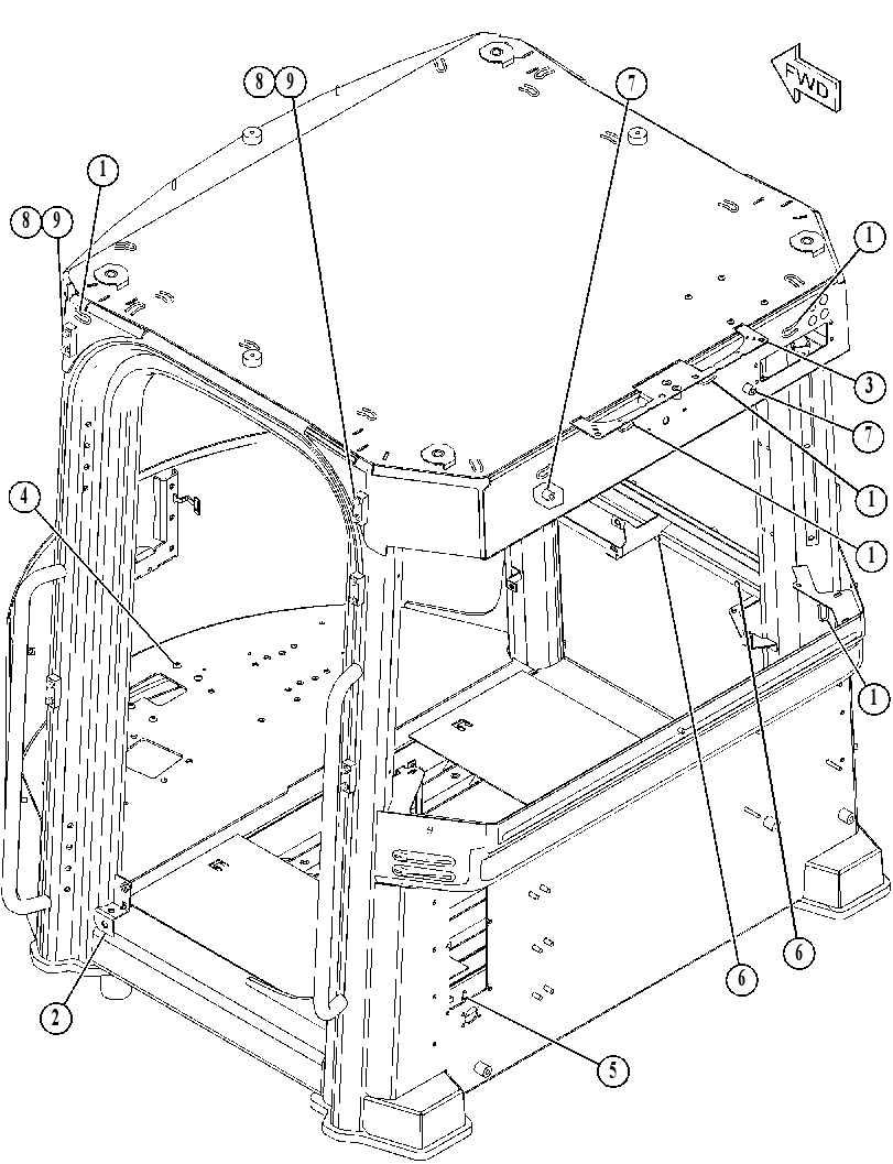 ROPS AS 4442405 CAT