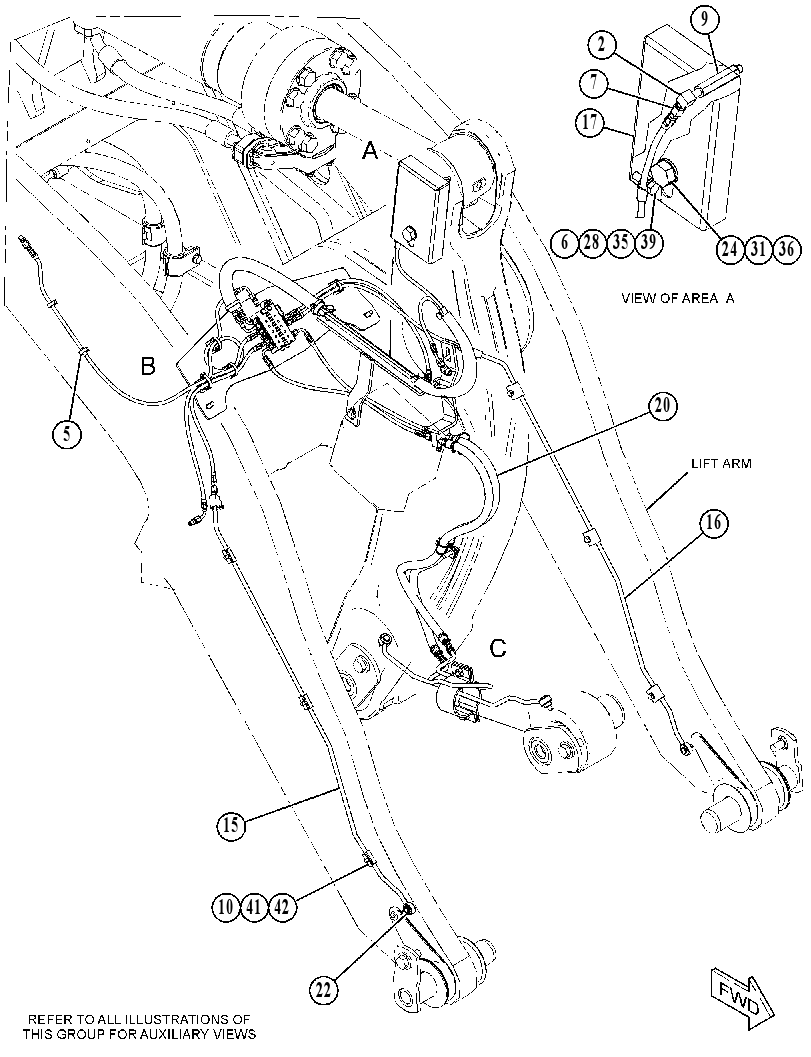 LINES GP-FRONT LUBRICATION 4929940 CAT
