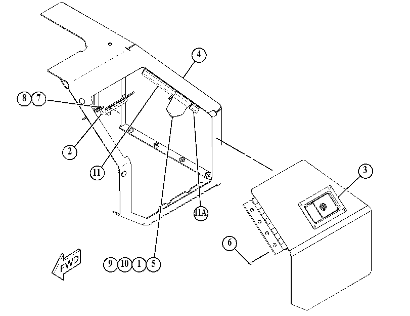COVER GP-BATTERY 4155578 CAT