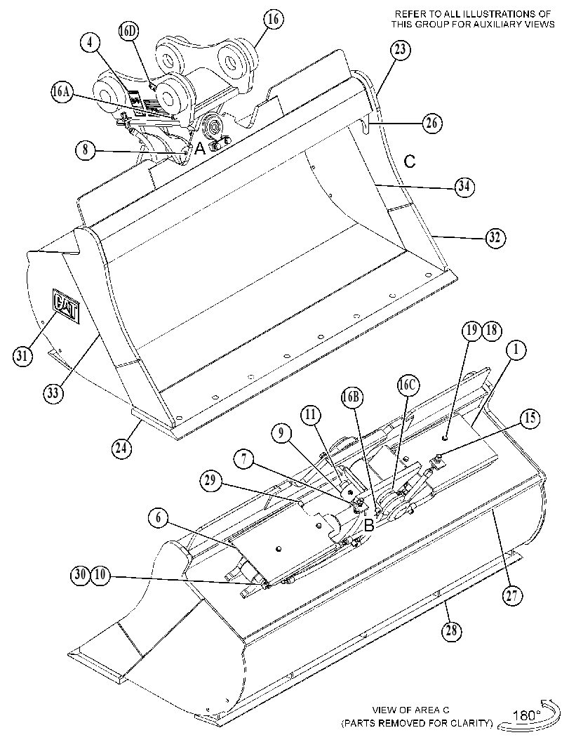 BUCKET GP-DITCH CLEANING 5115342 CAT