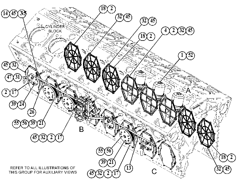 COVER GP-CRANKSHAFT 4905460 CAT