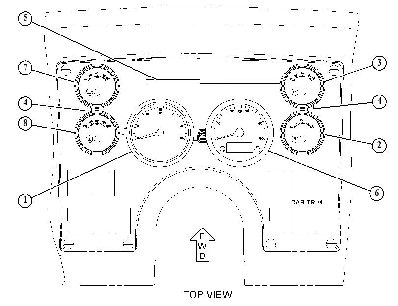 GAUGE GP-CLUSTER 4318405 CAT