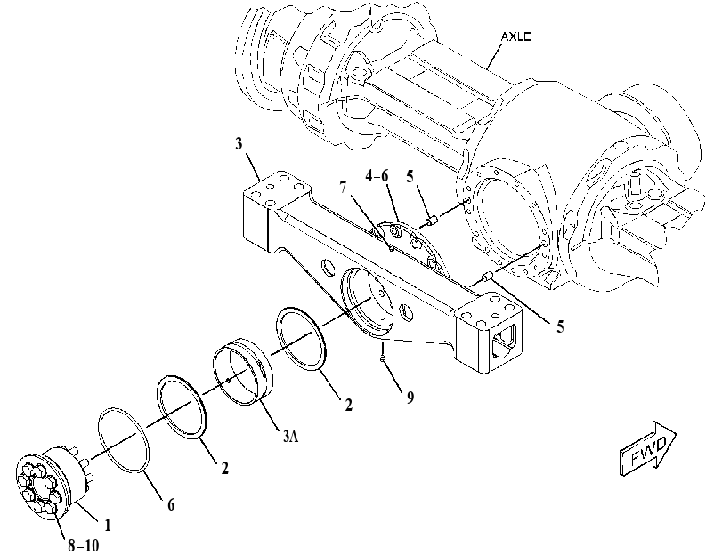 TRUNNION GP-AXLE 3498151 CAT