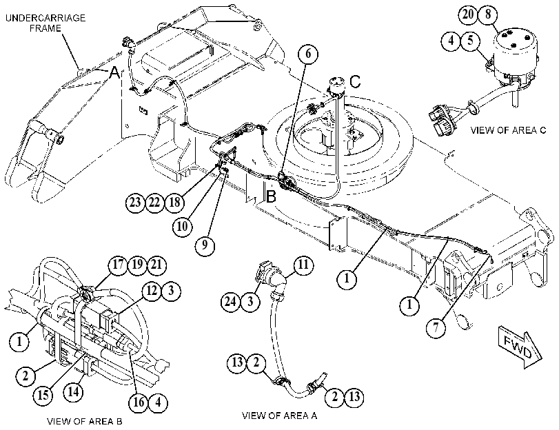 WIRING GP-UNDERCARRIAGE/SWIVEL 4928484 CAT
