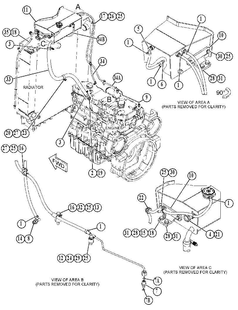 TANK & MTG GP-COOLANT 4713156 CAT
