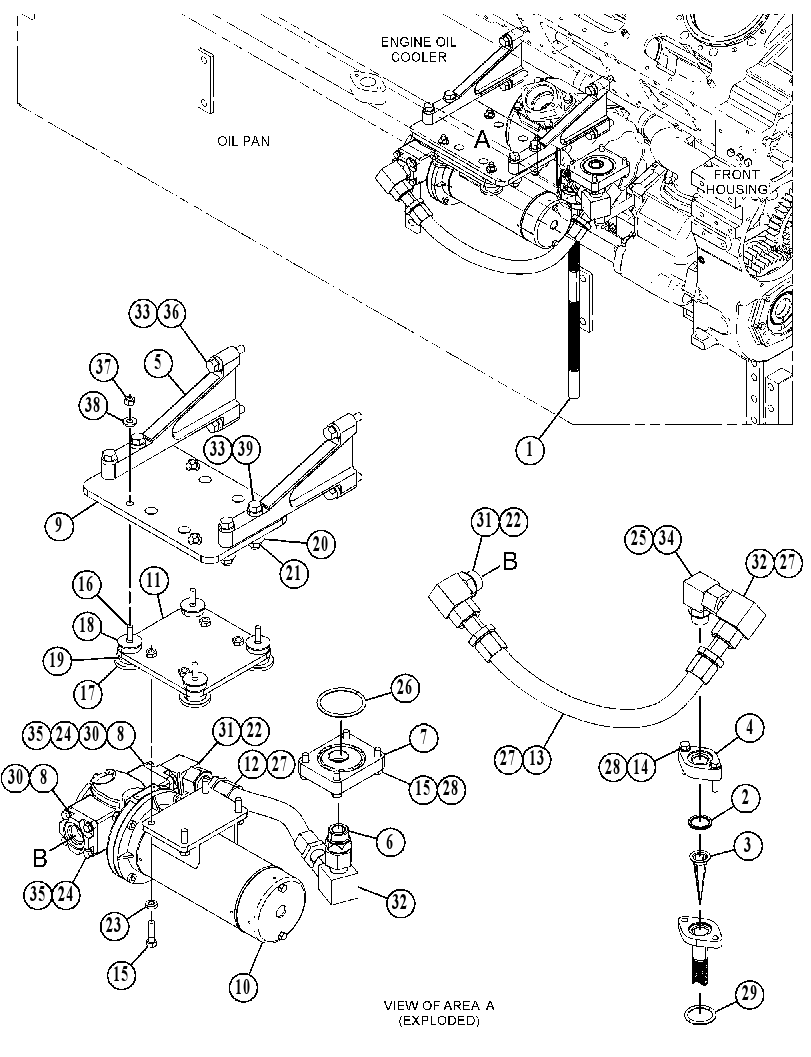 PUMP & MTG GP-PRELUBRICATION 4870232 CAT