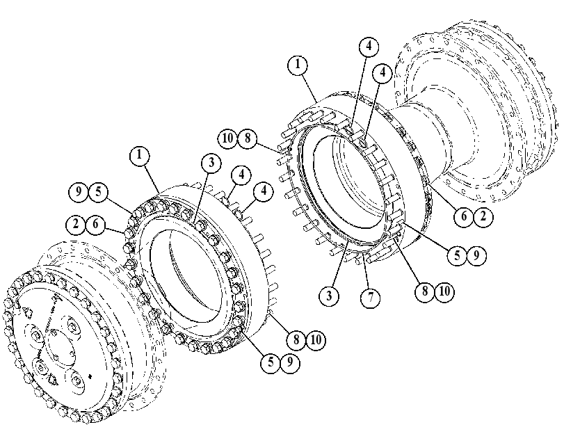 MOUNTING GP-FINAL DRIVE 4984736 CAT