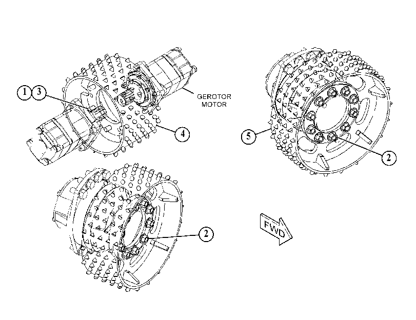 ROLLER GP-FEED 4569277 CAT