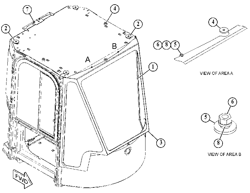 FRAME GP-WINDOW 4708864 CAT