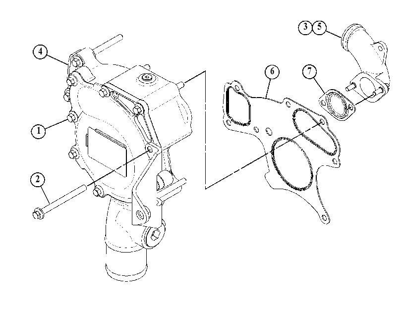 Насос водяной 3753936 CAT