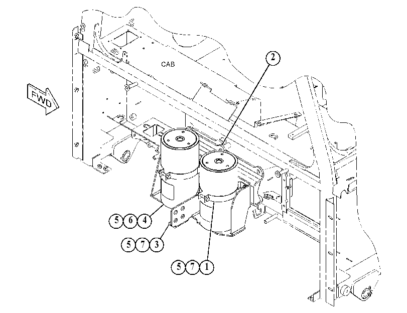 ACCUMULATOR & MTG GP-BRAKE 4885312 CAT