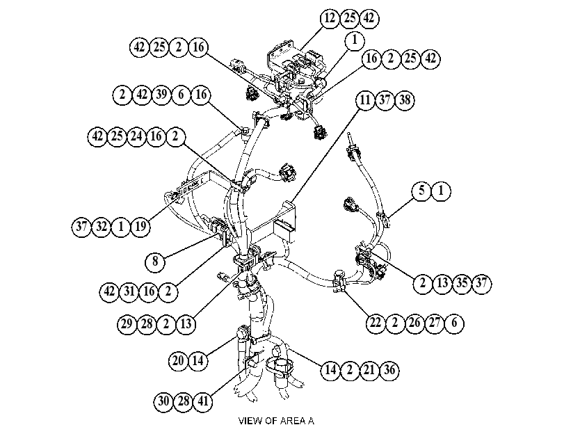 Проводка двигателя 4715165 CAT