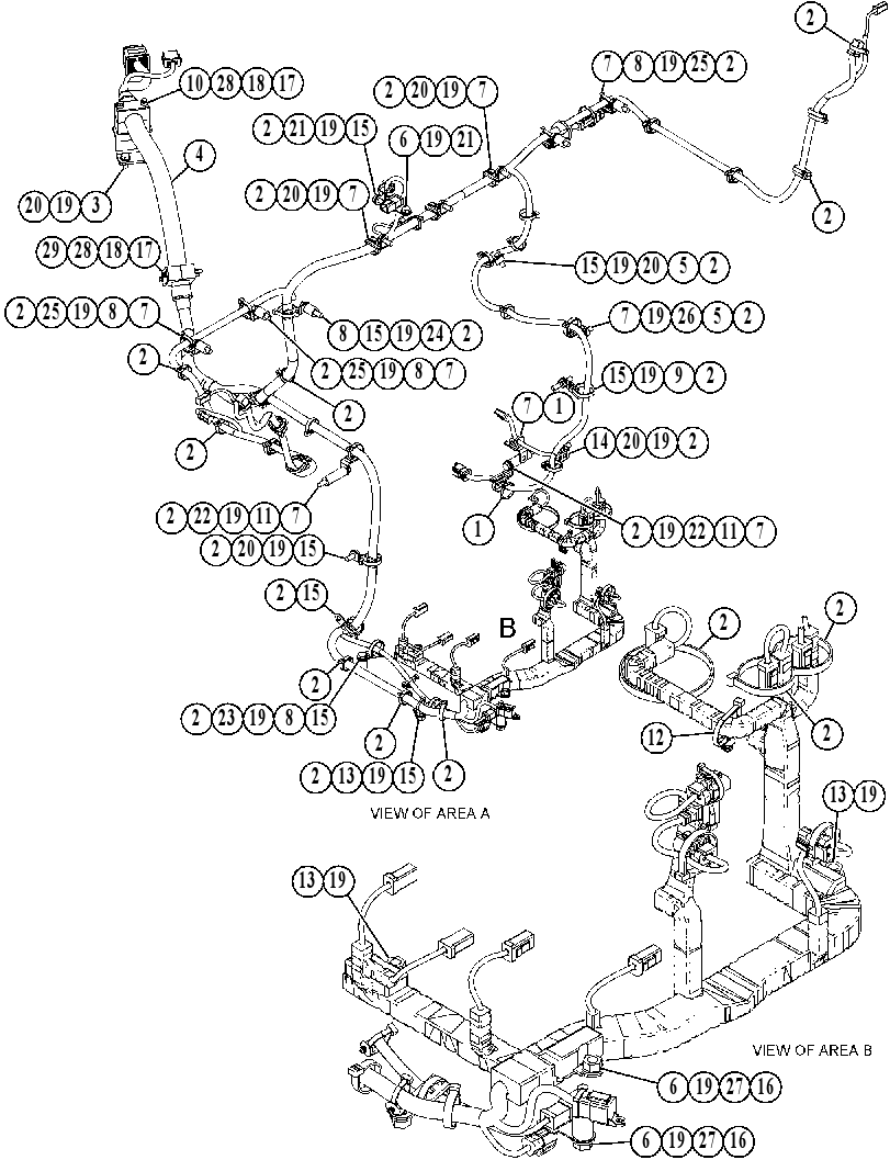 Проводка передняя 5011064 CAT