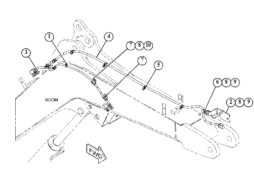WIRING GP-BOOM 5107581 CAT