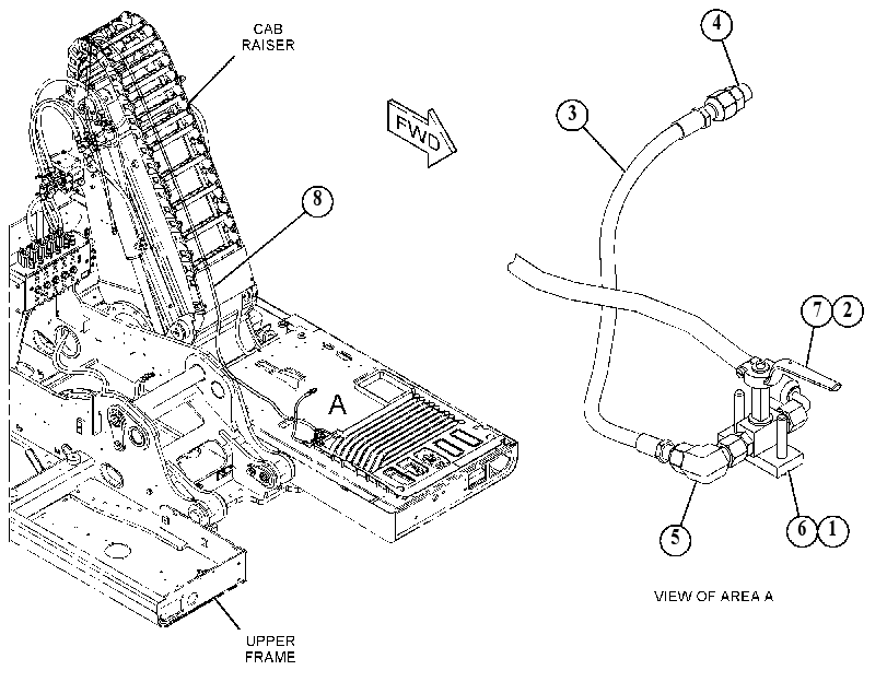LINES GP-CAB RISER 4976993 CAT