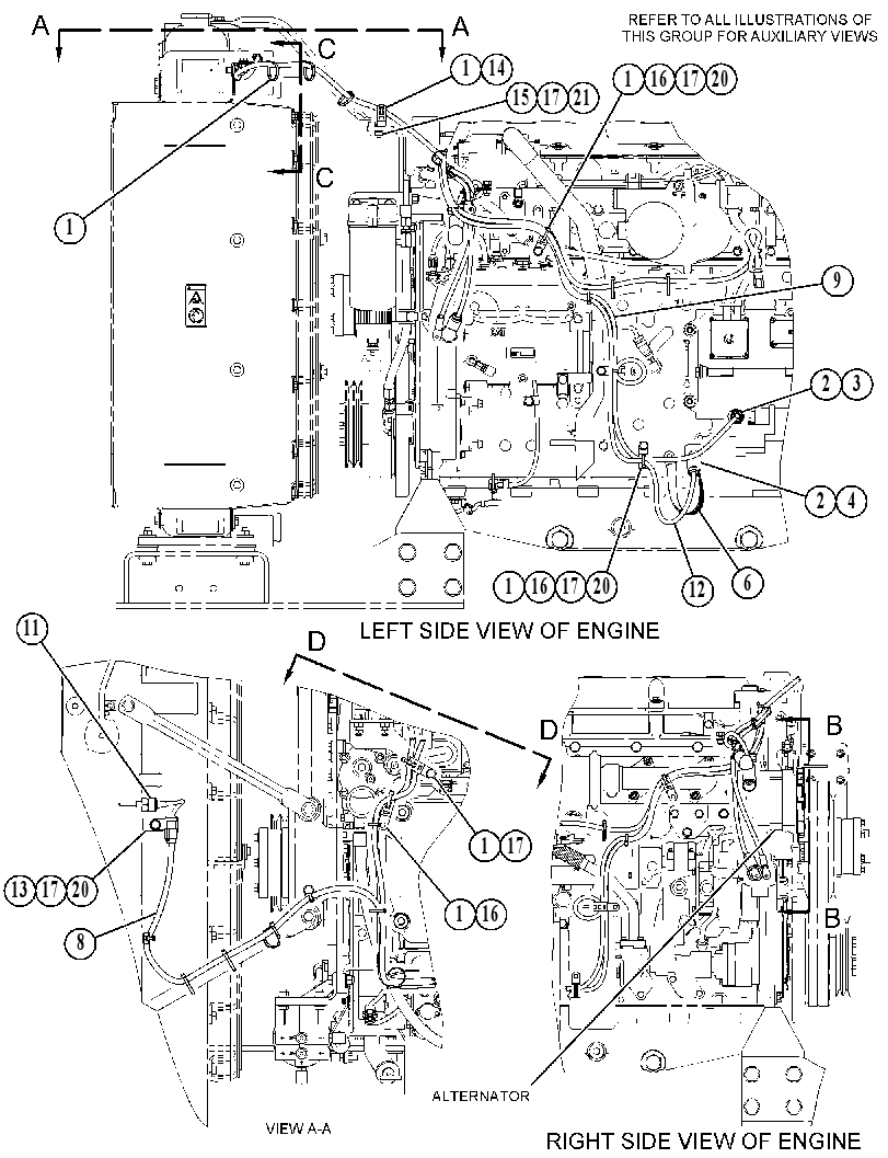 Проводка двигателя 4621924 CAT