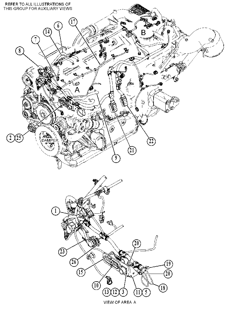 Проводка двигателя 4509367 CAT