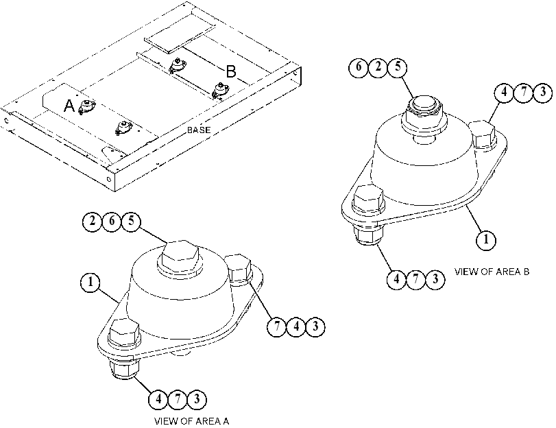 MOUNTING GP-GENERATOR BASE 5008364 CAT
