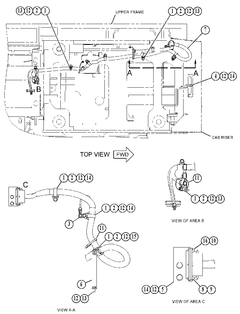 WIRING GP-RISER 4439066 CAT