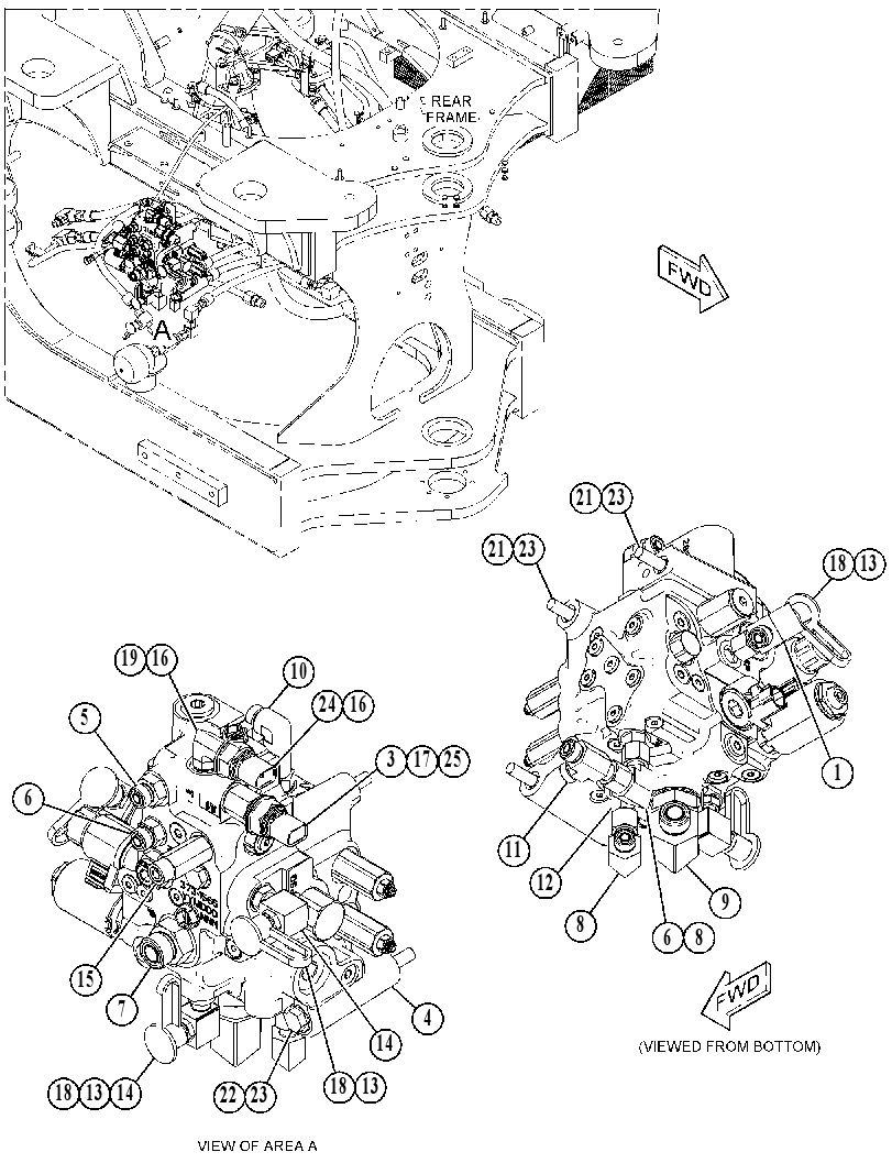 VALVE & MTG GP-STEERING 3600368 CAT
