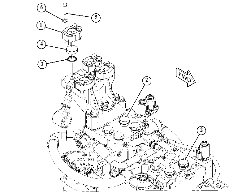 COVER GP-CONTROL VALVE 4612620 CAT