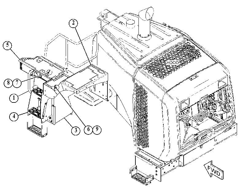 LADDER & WALKWAY GP 4852570 CAT