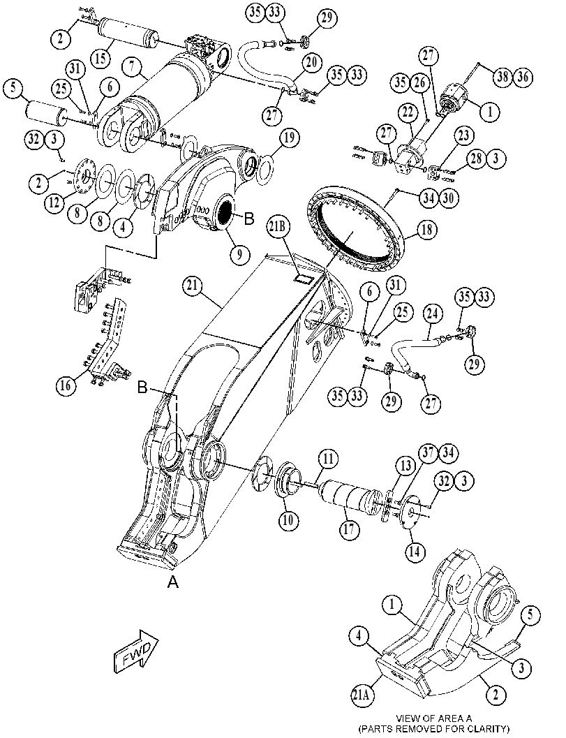 HOUSING GP-SHEAR 4433051 CAT