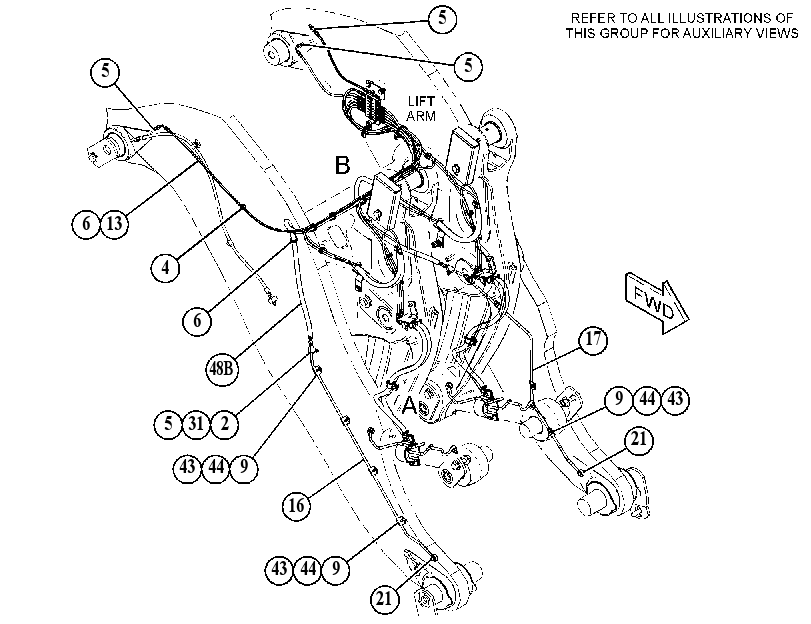 LINES GP-FRONT LUBRICATION 4946675 CAT