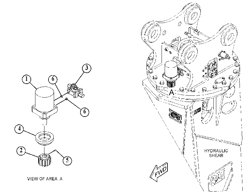 MOTOR & MANIFOLD GP-ROTATOR 4172441 CAT